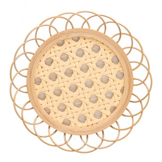 Porta Copos 11cm x 1,5cmTramelli  Natural Rattan 